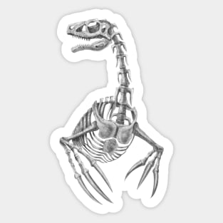 Therizinosaurus Skeleton Sticker